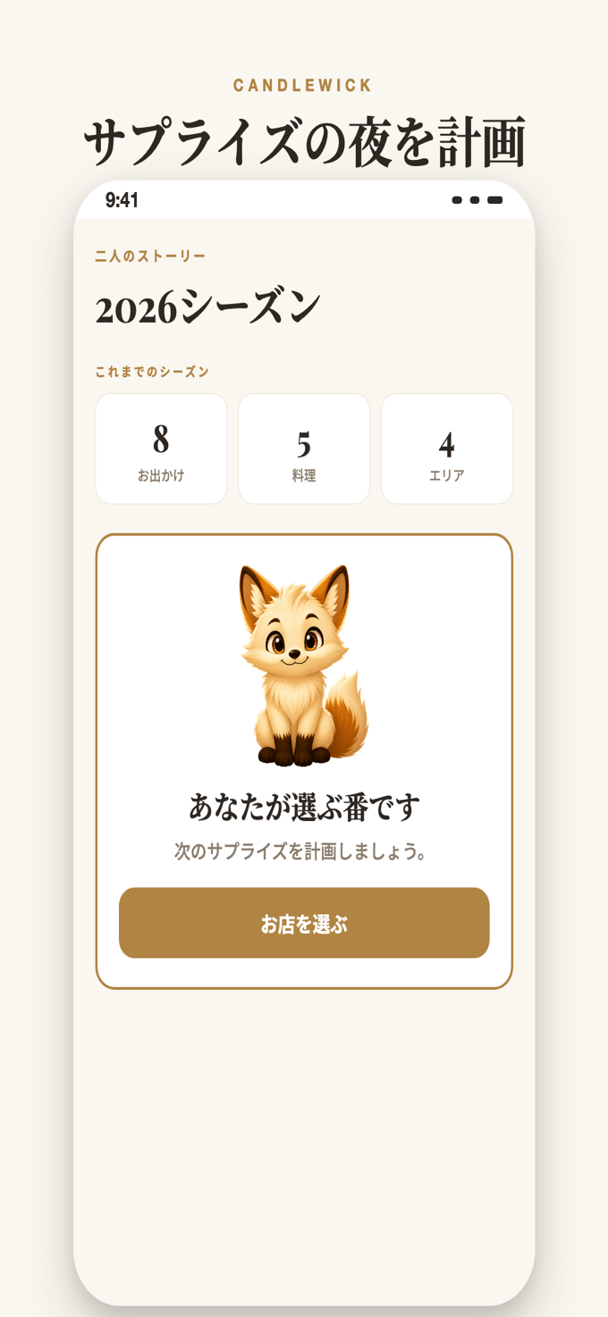 次のお出かけを秘密で計画する